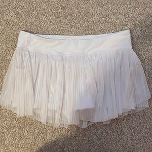 White Lululemon Tennis Skirt
